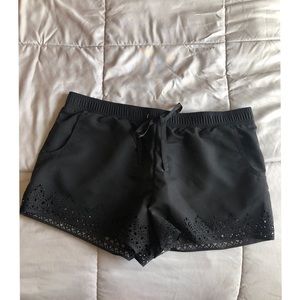 Black swimming shorts
